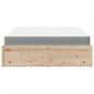 Preview: Bett mit Matratze 140x200 cm Massivholz Kiefer