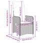 Preview: Gartensessel mit Kissen Verstellbar Beige Poly Rattan