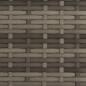 Preview: Doppel-Sonnenliege mit Dach und Auflagen Grau Poly Rattan