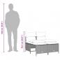 Preview: 5-tlg. Garten-Sofagarnitur mit Kissen Hellgrau Poly Rattan