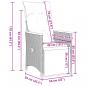 Preview: 5-tlg. Garten-Essgruppe mit Kissen Schwarz Poly Rattan