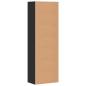 Preview: Highboard Schwarz 60x35x180 cm Holzwerkstoff