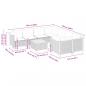Preview: 9-tlg. Garten-Sofagarnitur mit Kissen Schwarz Poly Rattan