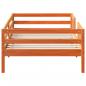 Preview: Massivholzbett ohne Matratze Wachsbraun 90x190 cm Kiefernholz