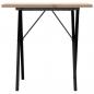 Preview: Esstisch X-Gestell 80x50x75,5 cm Massivholz Kiefer & Gusseisen