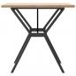 Preview: Esstisch Y-Gestell 80x80x75,5 cm Massivholz Kiefer & Gusseisen