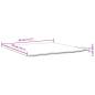 Preview: Garten-Sitzkissen 2 Stk. Creme 45x45x2 cm Quadratisch