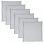 Preview: Garten-Sitzkissen 6 Stk. Hellgrau 45x45x2 cm Quadratisch