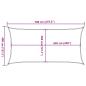 Preview: Sonnensegel 160 g/m² Rechteckig Sandfarben 4x7 m HDPE