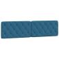 Preview: Bett mit Matratze Blau 200x200 cm Samt