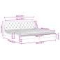 Preview: Bett mit Matratze Blau 200x200 cm Samt