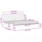 Preview: Bett mit Matratze Dunkelgrau 200x200 cm Samt