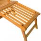 Preview: Gartenliege mit Fußteil und Tisch Massivholz Akazie