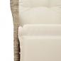 Preview: 3-tlg. Bistro-Set mit Kissen Beige Poly Rattan
