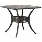 Preview: Gartentisch Bronzen 80x80x75 cm Aluminiumguss