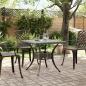 Preview: Gartentisch Bronzen 80x80x75 cm Aluminiumguss