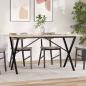 Preview: ARDEBO.de - Esstisch X-Gestell 160x80x75 cm Massivholz Kiefer und Gusseisen
