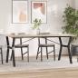 Preview: ARDEBO.de - Esstisch Y-Gestell 180x90x75 cm Massivholz Kiefer und Gusseisen
