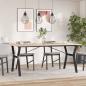 Preview: Esstisch Y-Gestell 180x90x75 cm Massivholz Kiefer und Gusseisen