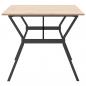 Preview: Esstisch Y-Gestell 180x90x75 cm Massivholz Kiefer und Gusseisen