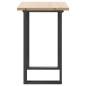 Preview: Esstisch O-Gestell 100x50x75,5 cm Massivholz Kiefer & Gusseisen