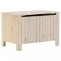 Preview: Truhe mit Deckel RANA 80x49x54 cm Massivholz Kiefer
