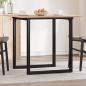 Preview: ARDEBO.de - Esstisch O-Gestell 80x80x75 cm Massivholz Kiefer und Gusseisen