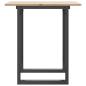 Preview: Esstisch O-Gestell 70x70x75 cm Massivholz Kiefer und Gusseisen