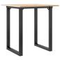 Preview: Esstisch O-Gestell 70x70x75 cm Massivholz Kiefer und Gusseisen
