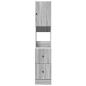 Preview: Küchenschrank Grau Sonoma 35x50x180 cm Holzwerkstoff