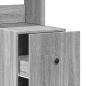 Preview: Küchenschrank Grau Sonoma 35x50x180 cm Holzwerkstoff