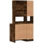 Preview: Küchenschrank Räuchereiche 95x50x180 cm Holzwerkstoff