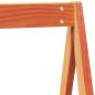 Preview: Hochbett mit Dach Wachsbraun 90x190 cm Massivholz Kiefer