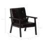 Preview: Sessel Schwarz Echtleder