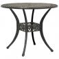 Preview: Gartentisch Bronzen Ø90x75 cm Aluminiumguss