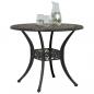 Preview: Gartentisch Bronzen Ø90x75 cm Aluminiumguss