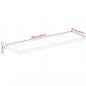 Preview: Tischplatte 100x70x2,5 cm Rechteckig Altholz Massiv