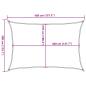 Preview: Sonnensegel 160 g/m² Rechteckig Sandfarben 3x4 m HDPE