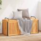 Preview: ARDEBO.de - Gartenbox 110x45x42/53 cm Massivholz Akazie und Stahl