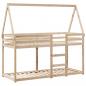 Preview: Etagenbett mit Dach 80x200 cm Massivholz Kiefer