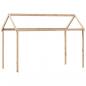Preview: Hochbett mit Dach 90x190 cm Massivholz Kiefer