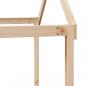 Preview: Hochbett mit Dach 90x190 cm Massivholz Kiefer