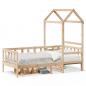 Preview: ARDEBO.de - Tagesbett mit Dach 90x190 cm Massivholz Kiefer