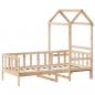 Preview: Tagesbett mit Dach 90x190 cm Massivholz Kiefer