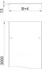 Preview: OBO Bettermann DRL/200 Kabelrinnendeckel mit Drehriegelverschluss, B: 200 mm, 3 Meter (6052207)