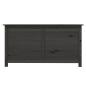 Preview: Outdoor-Kissenbox Anthrazit 100x50x56 cm Massivholz Tanne