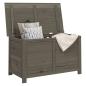 Preview: Outdoor-Kissenbox Anthrazit 100x50x56 cm Massivholz Tanne