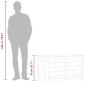 Preview: Outdoor-Kissenbox Anthrazit 100x50x56 cm Massivholz Tanne