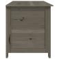 Preview: Outdoor-Kissenbox Anthrazit 100x50x56 cm Massivholz Tanne