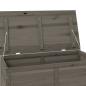 Preview: Outdoor-Kissenbox Anthrazit 100x50x56 cm Massivholz Tanne